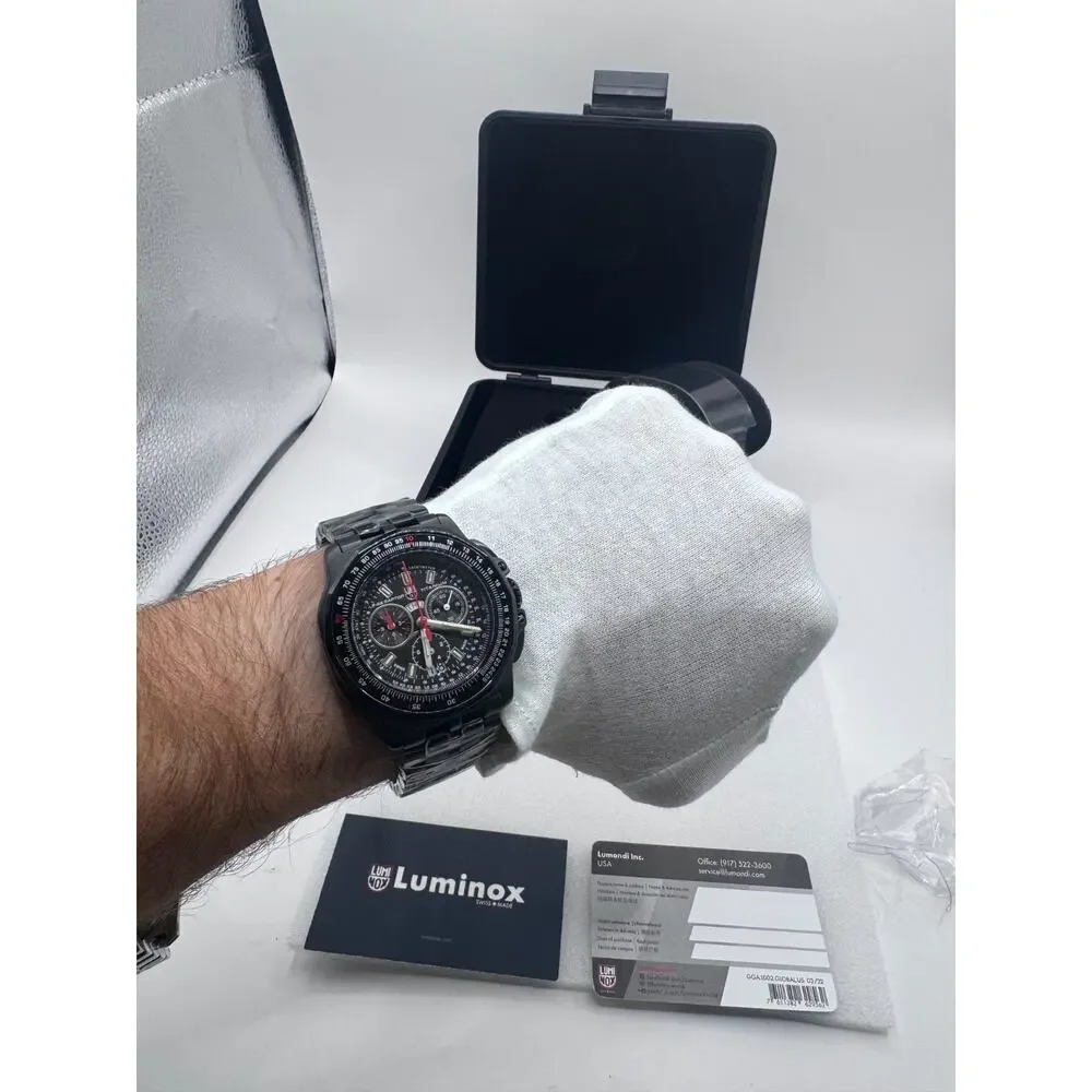 NEW Luminox F-22 Raptor Black Titanium Men's Quartz Watch XA.9272